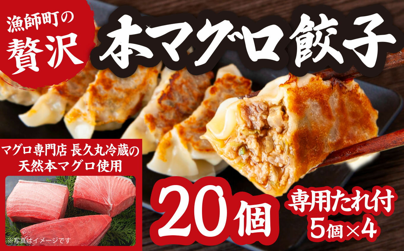 20位! 口コミ数「0件」評価「0」漁師町の 贅沢 ! 天然 本 マグロ 餃子 （専用たれ付） 20個 5個×4 簡単 便利 ビール によく合う 手作り お 魚 ぎょうざ 三重･･･ 