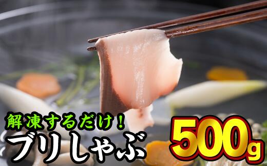 【ふるさと納税】 しゃぶしゃぶ用ブリ切り身　大満足500gセット（100g × 5パック）　OB-10