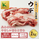 【ふるさと納税】三重県 亀山市 豚肉 ウデ 1kg 小林ファームが愛情こめて育てた三元豚 F21N-133