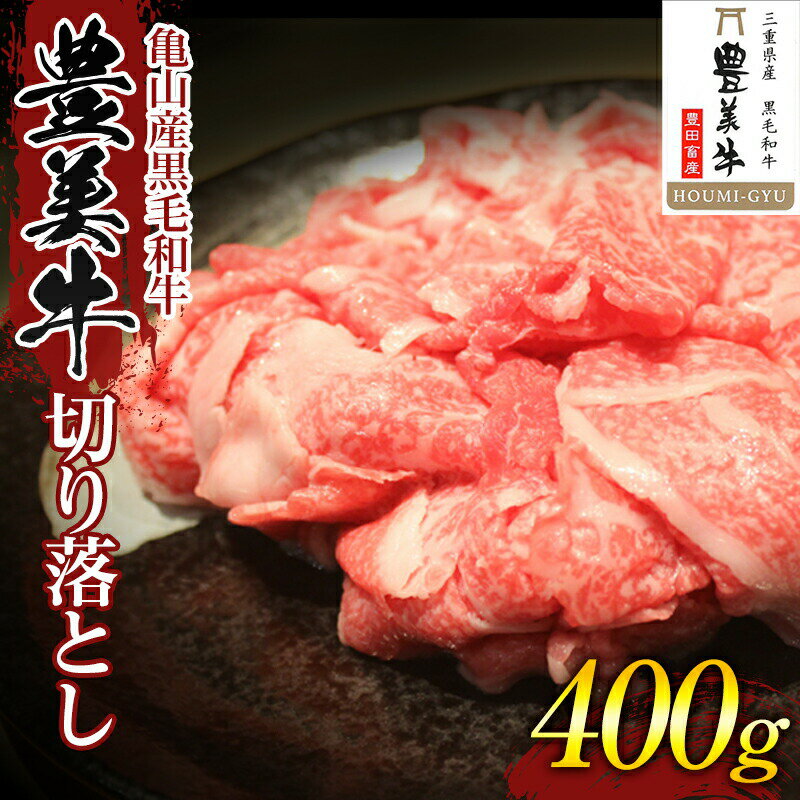 【ふるさと納税】《豊美牛》三重県亀山産 黒毛和牛 牛肉 切り落とし 400g F23N-215のサムネイル