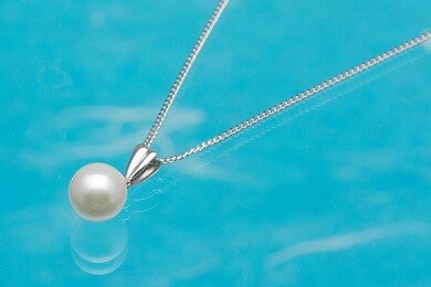真珠 パール ペンダント ネックレス あこや真珠 7.0mm SV製 シルバーチェーン 40cm アクセサリー ジュエリー ギフト プレゼント