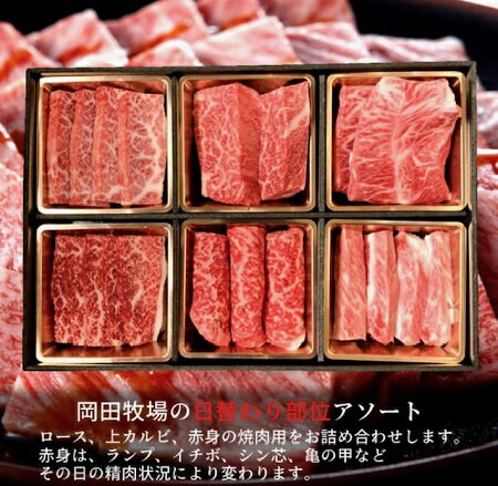 【ふるさと納税】希少和牛【美熊野牛】6種の部位が楽しめる 食べ比べ 焼肉セット カルビ ロース 赤身