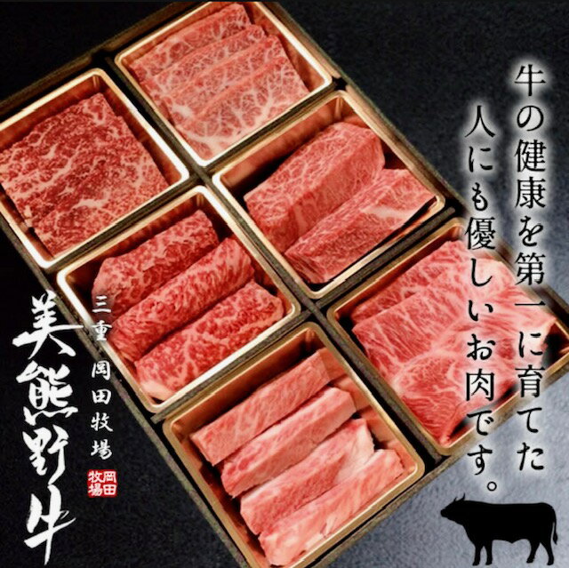 希少和牛[美熊野牛]6種の部位が楽しめる 食べ比べ 焼肉セット カルビ ロース 赤身