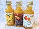 【ふるさと納税】熊野のみかんジュース3種飲み比べ☆みかんジュースミニ180ml×3本