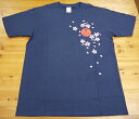 【ふるさと納税】 「熊野桜」100年ぶりの新種をモチーフにしました!【クマノザクラTシャツ:ネイビー1枚】