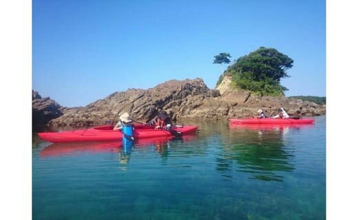 【ふるさと納税】 【010-66】シーカヤック体験【大人1名+子ども1名】* 2