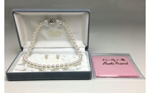 【ふるさと納税】老舗の真珠専門店・高品質アコヤ真珠ネックレスセット8.5〜9.0ミリ