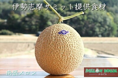 楽天ふるさと納税　【ふるさと納税】 【令和5年11月発送分】南張メロン 1個 川口農園 / ふるさと納税 フルーツ 果物 果実 新鮮 お取り寄せ melon 伊勢志摩 産直 三重県 志摩市 浜島町