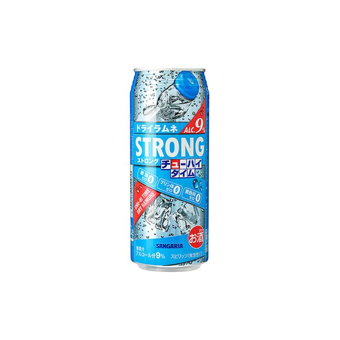 サンガリア ストロングチューハイタイム ゼロドライラムネ 490ml×24本 お酒 | チューハイ 炭酸 強炭酸 アルコール お酒 ストロング 贈答 ギフト プレゼント 送料無料 納税 返礼品 三重県 伊賀市 三重 伊賀