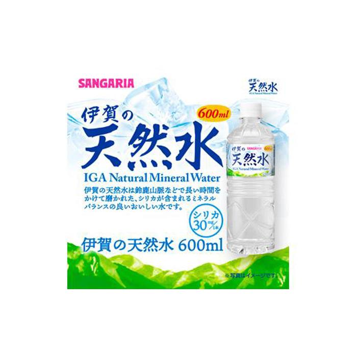 【ふるさと納税】サンガリア伊賀の天然水 (600ml×2ケース） | 水 飲料水 ソフトドリンク キャンプ アウトドア 天然水 大容量 送料無料 楽天ふるさと 納税 返礼品 お取り寄せグルメ 取り寄せ お取り寄せ 三重県 伊賀市 三重 伊賀