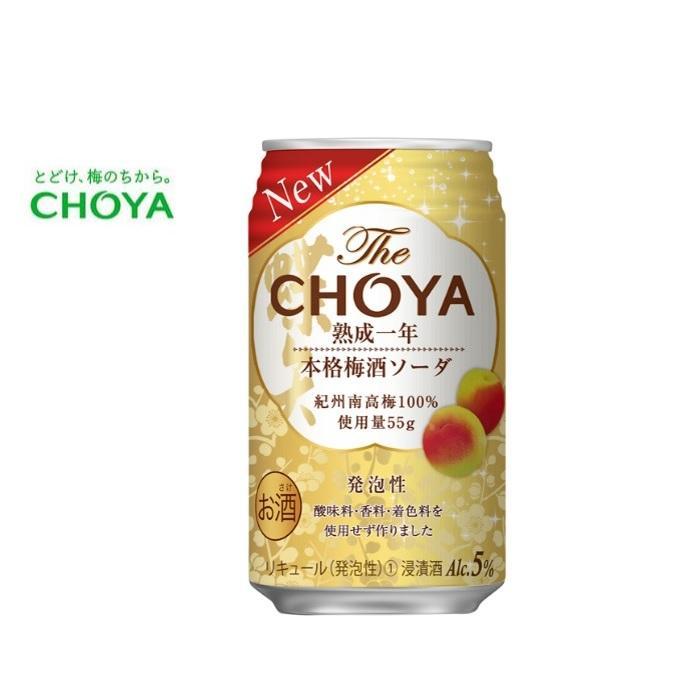 【ふるさと納税】チョーヤ　TheCHOYA熟成一年本格梅酒ソーダ缶 350ml×24本