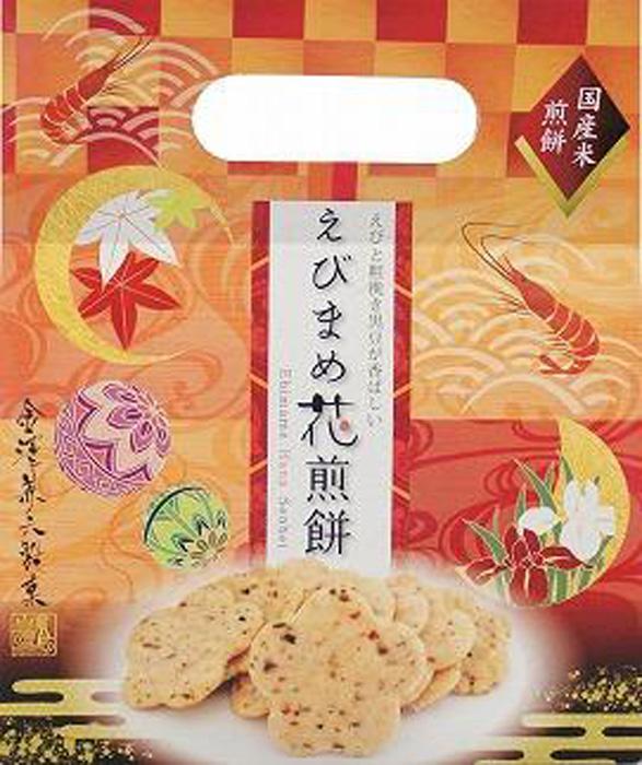 【ふるさと納税】金澤兼六製菓　えびまめ花煎餅　手提げタイプ（1袋6枚入り×30袋） | 菓子 おかし 食...