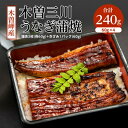 【ふるさと納税】木曽岬産「木曽三川うなぎ」240g(蒲焼3枚