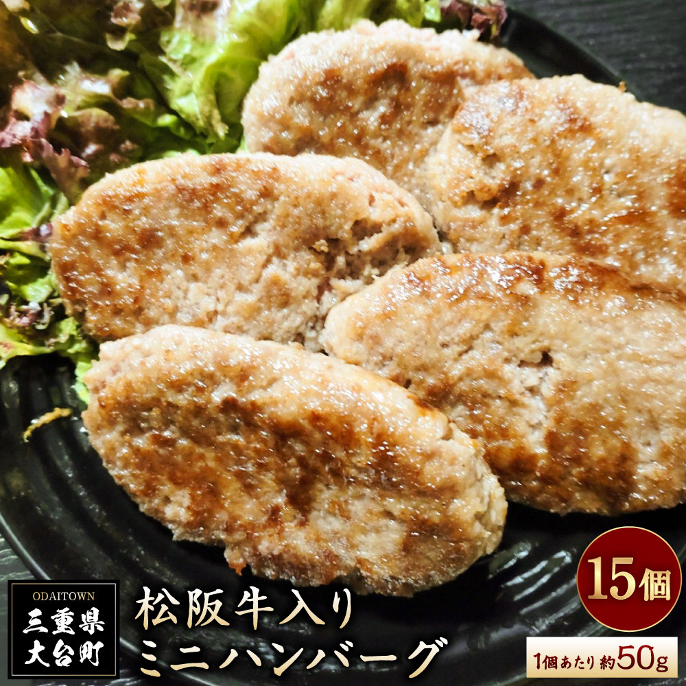 【ふるさと納税】(冷凍) 松阪牛入り ミニハンバーグ / 瀬古食品 ふるさと納税 牛肉 松阪肉 名産 ブランド 霜ふり本舗 三重県 大台町