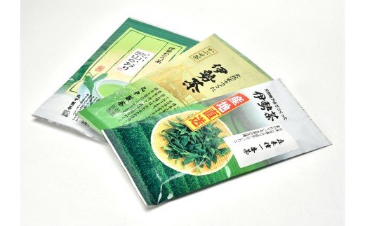 【ふるさと納税】伊勢茶　高級　3袋セット／丸中製茶　かぶせ茶　若葉　狭山かおり　ブレンド　深蒸し　お茶　度会町　伊勢志摩