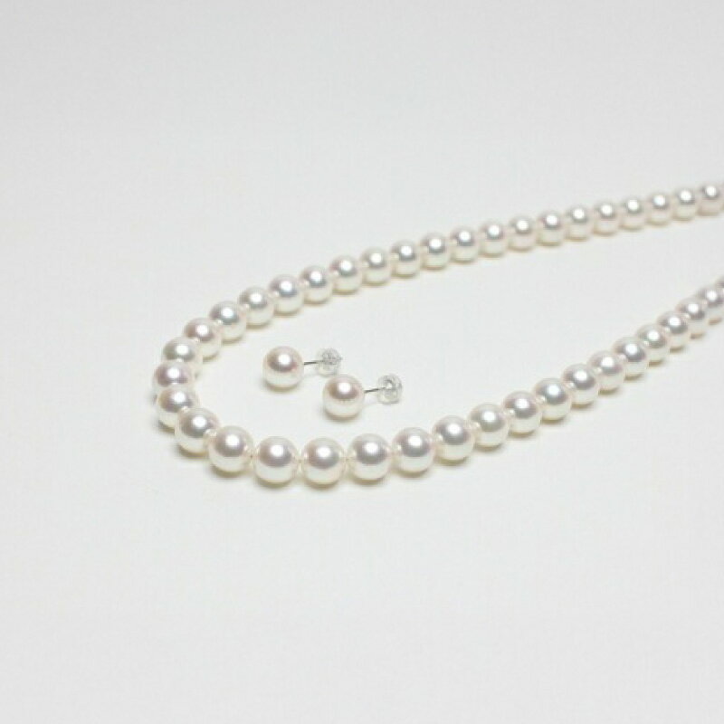 【ふるさと納税】 真珠 ネックレス ピアス セット 8.5-9.0mm pt900 大粒 アコヤ真珠 アクセサリー ファッション ジュエリー akoya パール 高級 プレゼント 贈り物 贈答品 お祝い 誕生日 記念日 冠婚葬祭 慶事 結婚式 卒業式 入学式 三重県 伊勢 志摩 南伊勢町 パールハヤシ
