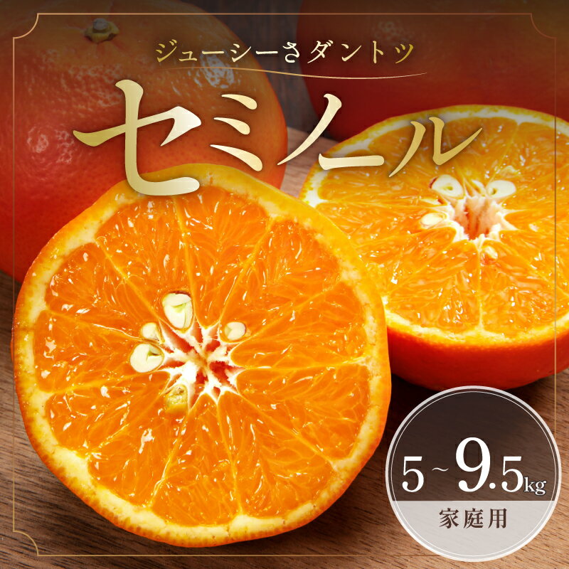 【ふるさと納税】【2026年発送 先行予約品】ジューシーさダントツ！ ミカファーム 訳あり オレンジ セミノール 5kg 9.5kg 三重県 御浜町産【濃厚な甘味と程よい酸味！】