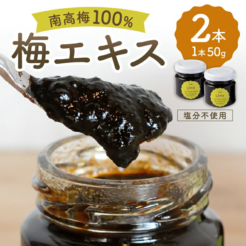 松本農園 梅エキス 50g×2本 南高梅100%[梅パワーで元気に!梅の有効成分たっぷり]