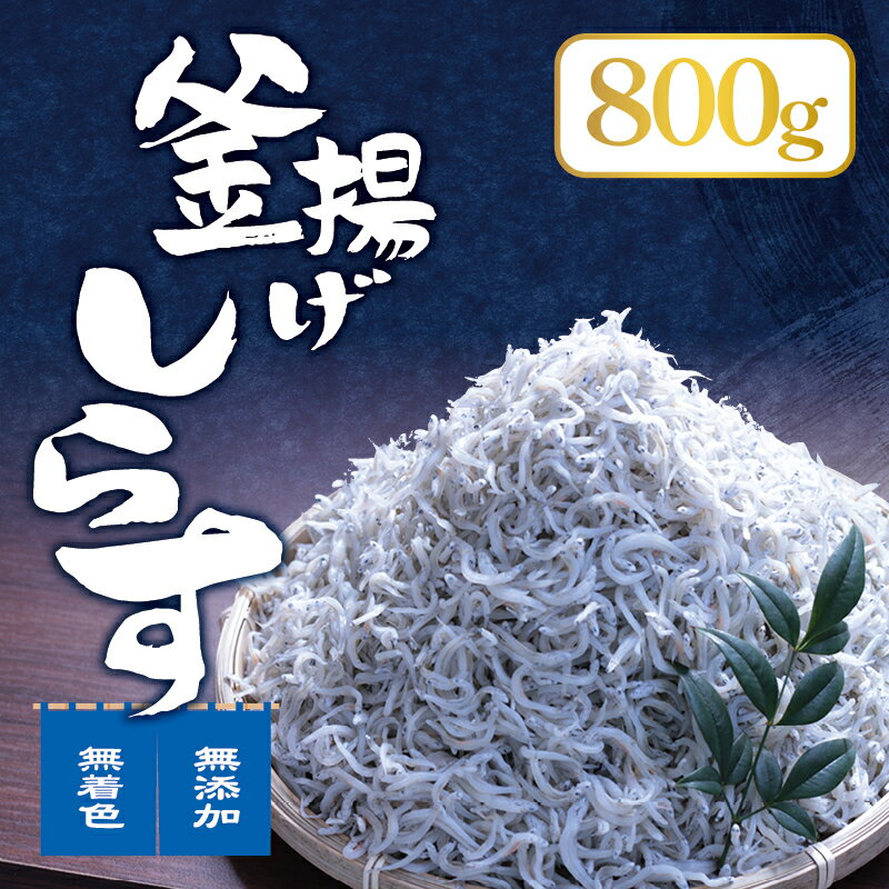 【ふるさと納税】釜揚げしらす 800g / しらす シラス 釜揚げ 魚 無添加 冷蔵 海鮮 海の幸