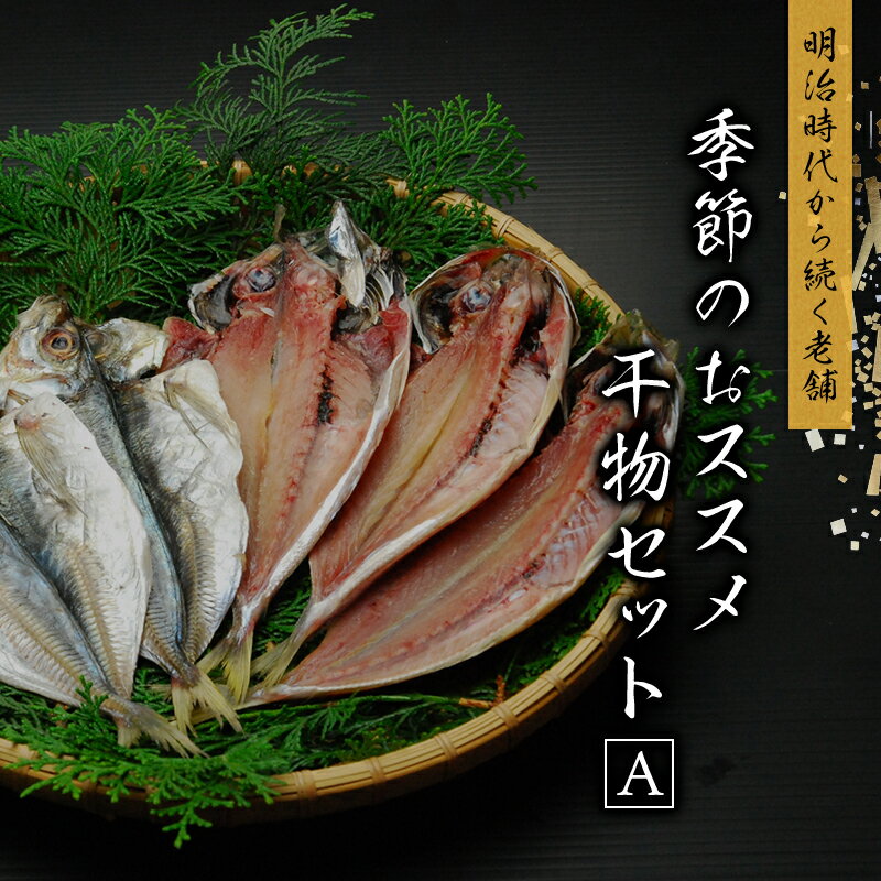 【ふるさと納税】季節のおすすめ干物セットA 約10枚 三重県紀宝町産 ※季節によって内容が異なります / ひもの 干物 海鮮 海の幸 みりん干し 開き 丸干し 詰め合わせ イカ さんま カマス しらす いわし アジ 冷蔵