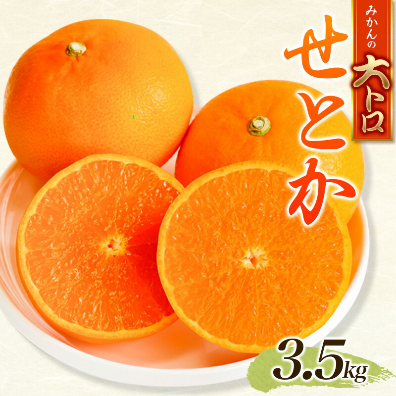 【ふるさと納税】＼ たっぷり大容量 ／ご家庭用 訳あり せとか 3.5kg 大小混合【2024年2月下旬から順次発送致します。】 / くだもの フルーツ 果物 大容量 せとか 家庭用 人気 みかん 蜜柑 わけあり 数量限定 先行予約のサムネイル