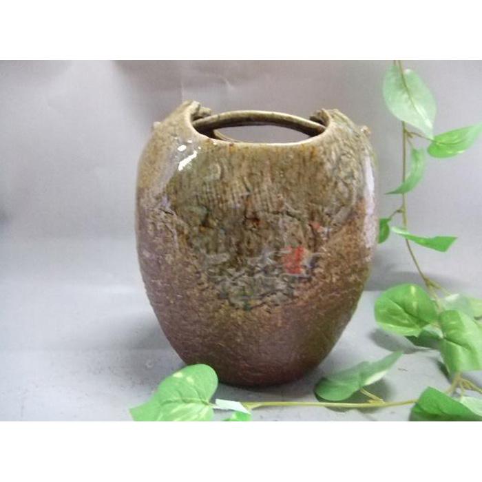 【ふるさと納税】【信楽焼】陶華花入れ 花入 花器 花瓶 nha-038