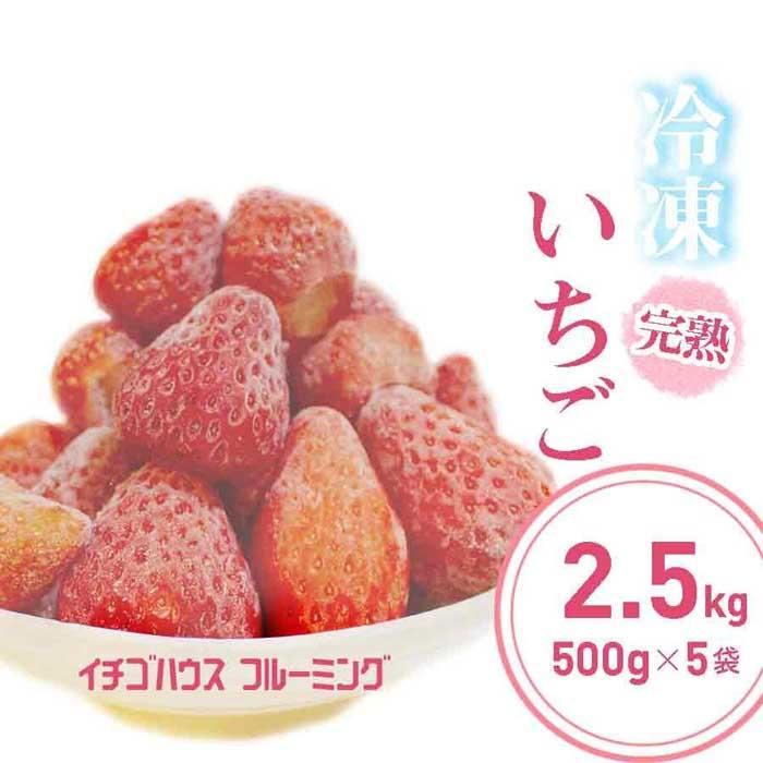 冷凍 いちご 2.5kg( 500g × 5袋 ) こだわり肥料で育てた自慢のいちご | フルーツ 果物 くだもの 食品 人気 おすすめ 送料無料