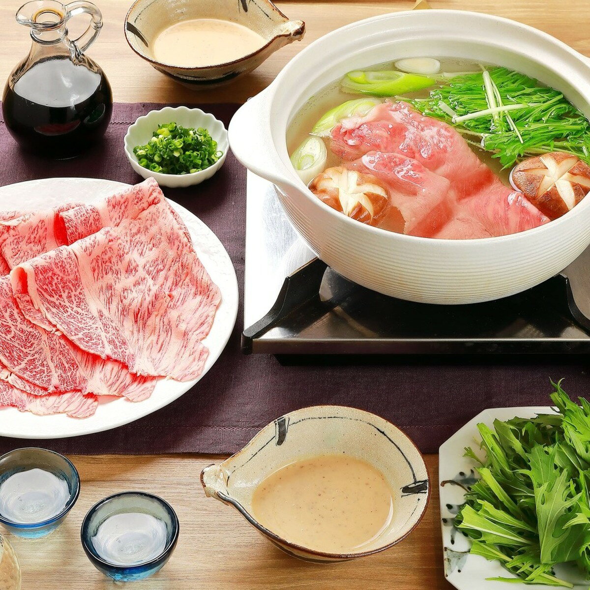 【ふるさと納税】近江牛「かど萬」しゃぶしゃぶ用モモ肉 約550g f252018-otsu-10001122 滋賀県大津市 サンプル画像2