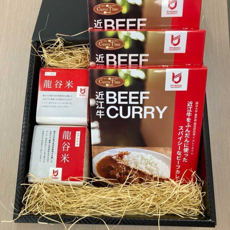二種セット(カレー)[龍谷大学農学部]2025年12月より順次発送 [CM005] / 龍谷米 ビーフカレー