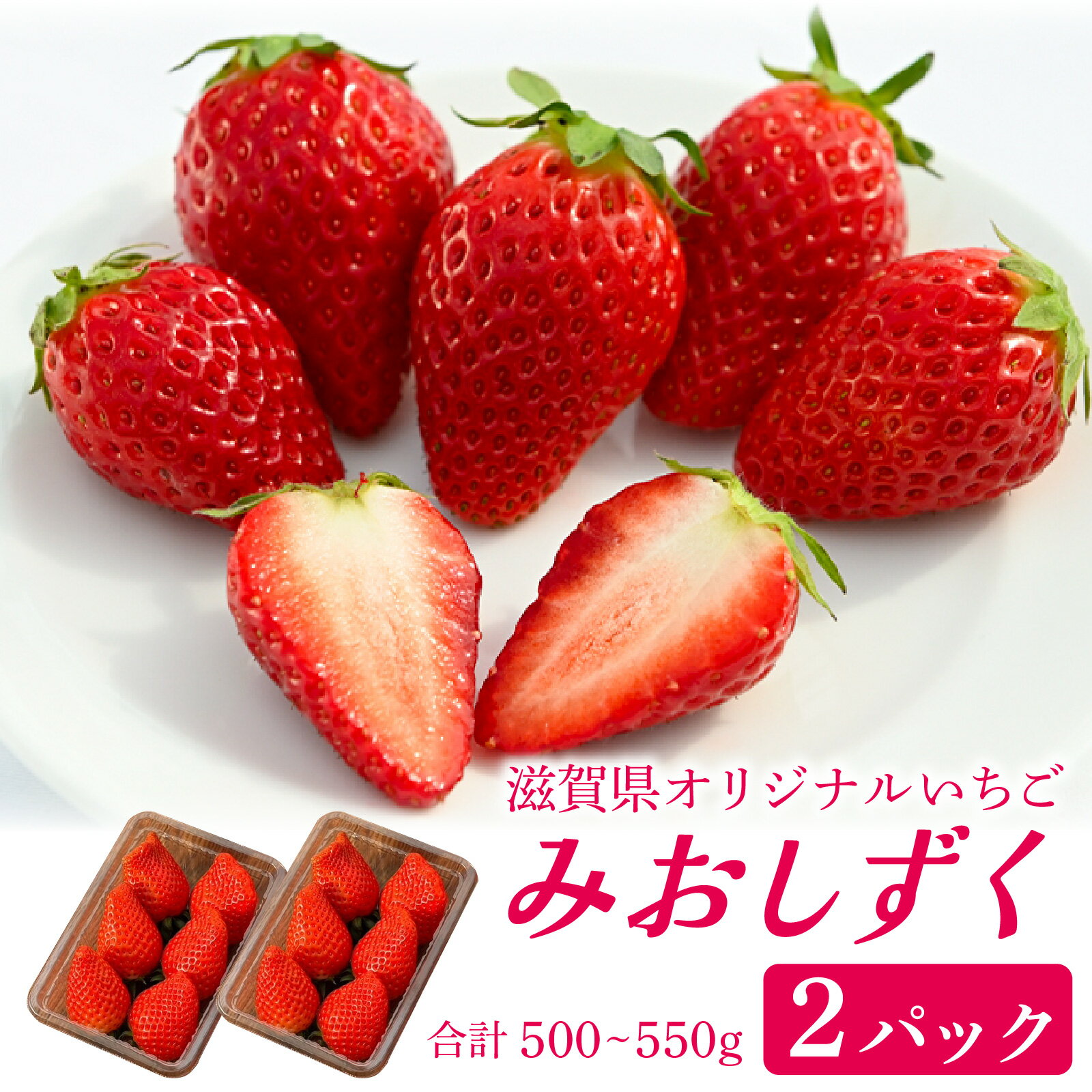 【ふるさと納税】いちご（みおしずく）2パック [NN001] / 滋賀県 滋賀 大津市 フルーツ 果物 くだもの ..