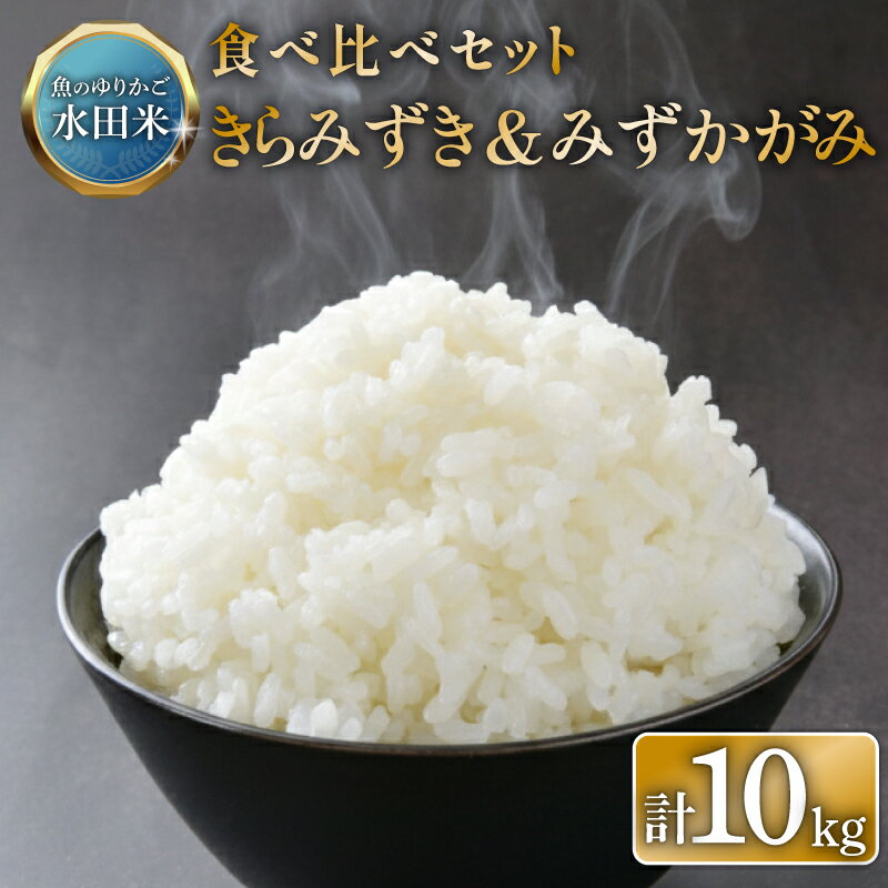 [数量限定 令和7年産] 新米 きらみずき みずかがみ 各5kg 食べ比べ 白米 米 コメ お米 ひこにゃん米 ご飯 ごはん 5kg 10kg 5 10 令和7年 7年 順次発送 滋賀 彦根
