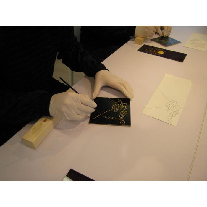 【ふるさと納税】 工房見学＆蒔絵体験（3名様分） | 券 金券 人気 おすすめ 送料無料 2