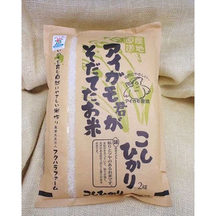 [令和5年産]有機JAS認証「アイガモ君が育てたお米」コシヒカリ 2kg×2 | こしひかり 精米 白米 新米 こだわり 近江米 送料無料 ブランド米