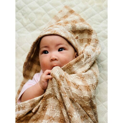 【ふるさと納税】 ママのお腹にいた時の安心感を思い出すおくるみ チェック