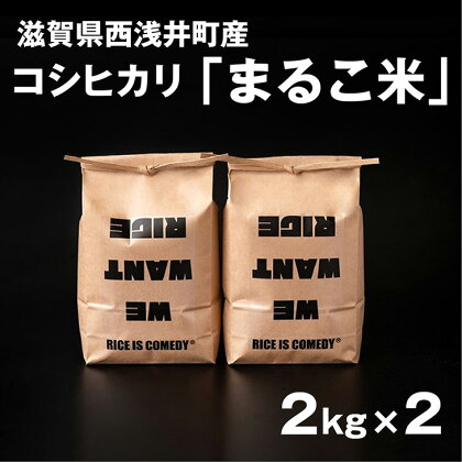 令和5年産 滋賀県西浅井町産コシヒカリ「まるこ米」2kg×2