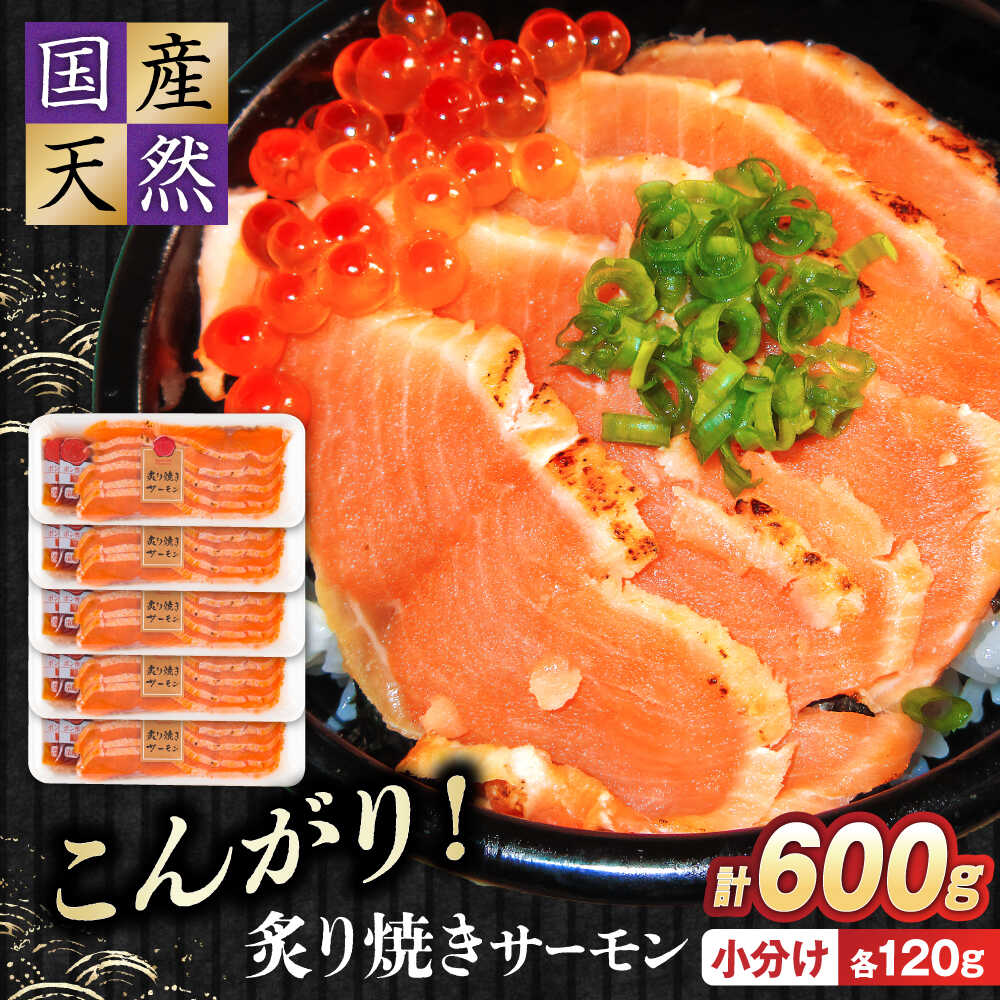 【ふるさと納税】【年内発送・お歳暮対象】 サーモン 鮭 炙り焼き サーモン 120g×5パック|スライス 冷凍 鮭 さけ サケ 魚 魚貝類 魚介 海鮮 刺身 お...