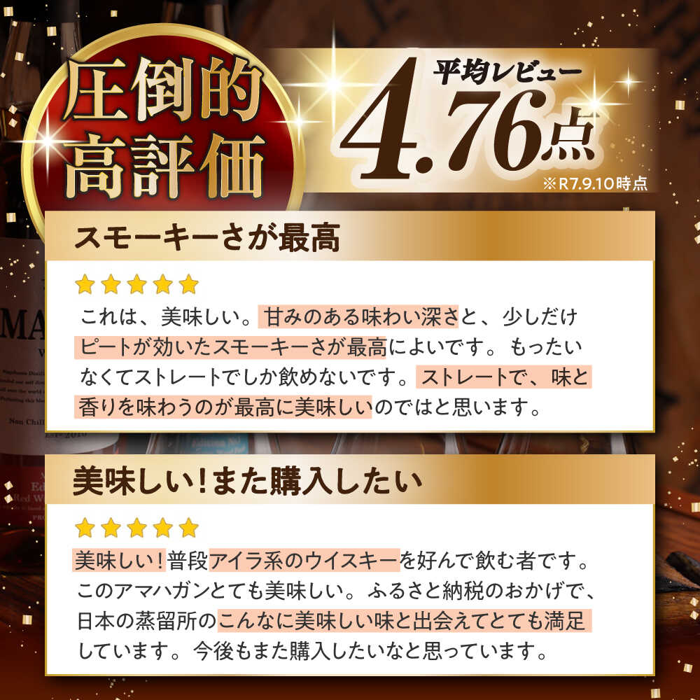 【ふるさと納税】【選べる定期便回数】長濱蒸溜所 AMAHAGAN World Malt Edition PEATED 長浜市/長浜浪漫ビール株式会社[AQBX051] 定期便 アマハガン ウイスキー ウィスキー 洋酒 ロック 水割り ストレート ハイボール モルト ギフト amahagan