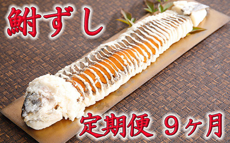 【ふるさと納税】近江本にごろ ふなずし大380gスライス 定期便(9か月連続お届け)