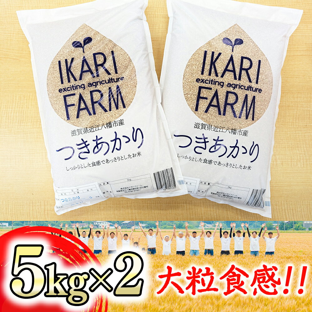 [5年産]つきあかり玄米10kg(5kg×2袋)「大粒でしっかりした食感」