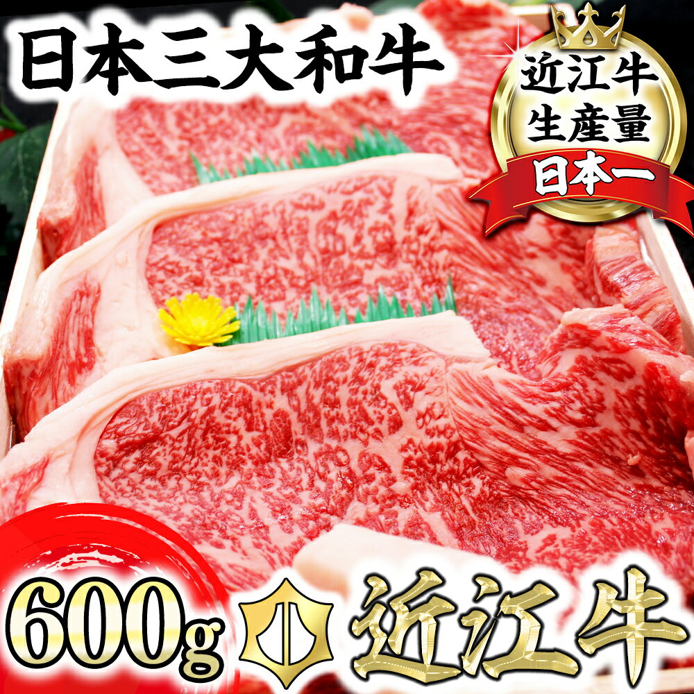 【ふるさと納税】4等級以上 近江牛 サーロインステーキ 600g（ 200g×3枚入り）牛肉 牛 A4 A5 冷蔵 国産 滋賀県産 冷…