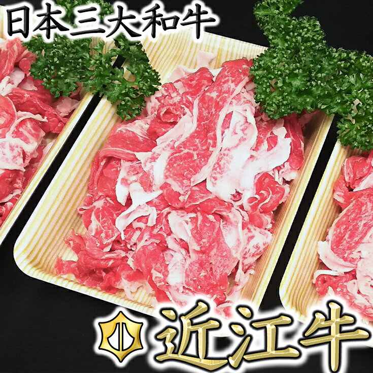 近江牛切落し　【1080g（360g×3パック）】　自家製わりしたセット【牛肉】【牛】【小分け】【牛丼】【国産】