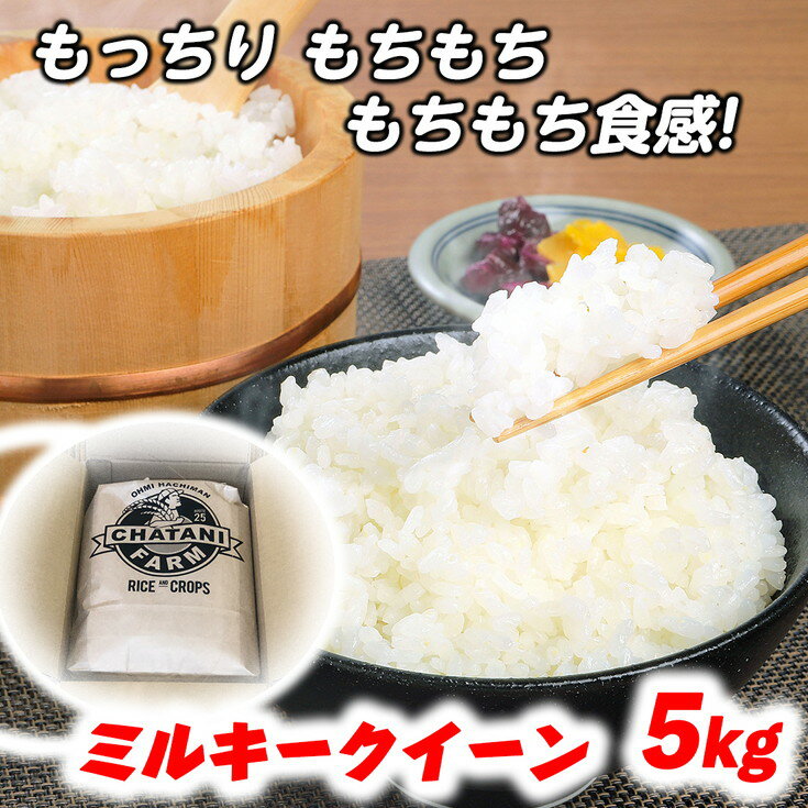 60位! 口コミ数「9件」評価「4.33」【5年産】近江米　ミルキークイーン 白米【5kg×1袋】