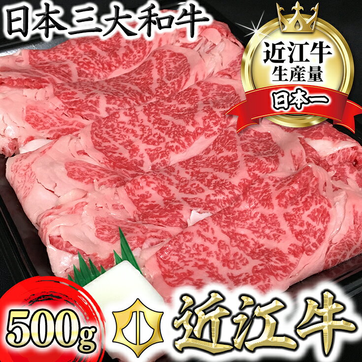 【ふるさと納税】近江牛 すき焼き 500g 休暇村近江八幡 ディナービュッフェ ロース・モモ・バラ 牛肉 牛 冷蔵 牛丼 赤身 国産 滋賀県産 送料無料 すき焼き肉