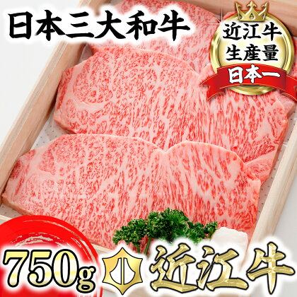 近江牛 特選サーロイン ステーキ【750g（約250g×3枚）】【牛肉】【牛】【冷蔵】【国産】