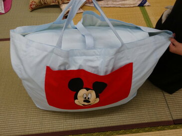 【ふるさと納税】みのむしふとんディズニー 9点セット「三日月のミッキーマウスとミニーマウス」
