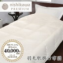 【ふるさと納税】【西川】羽毛肌掛けふとん/ポーランドホワイトグース90%/0.3kg