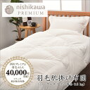 【ふるさと納税】【西川】羽毛肌掛けふとん(増量タイプ)/ポーランドホワイトグース95%
