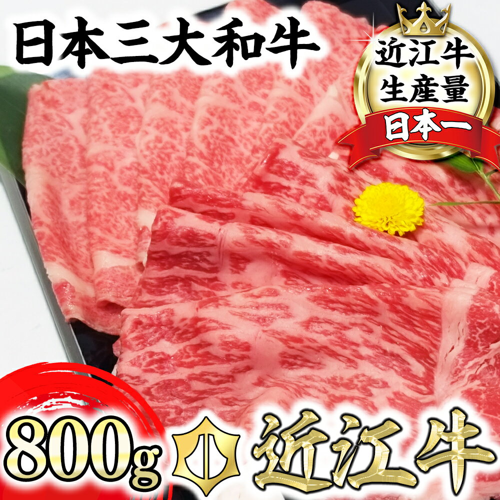 【ふるさと納税】【畜産農家支援】近江牛 A5ランク サーロイン・モモ すき焼 食べ比べセット【800g】 すき焼き肉 【…