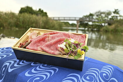 【ふるさと納税限定ツアー】水郷の街で非日常体験、湖上で味わう厳選近江牛