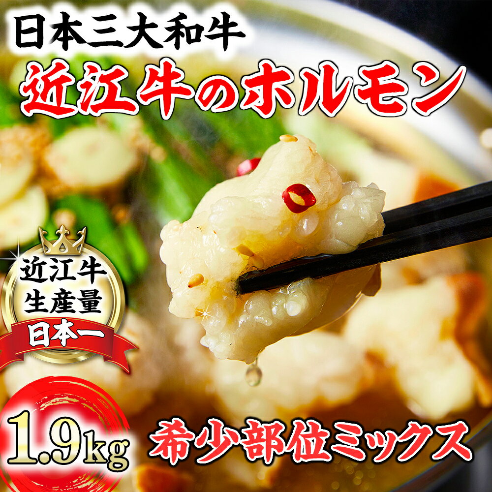 【ふるさと納税】数量限定 希少近江牛ホルモン＆ミックスホルモン 合計1.9kg